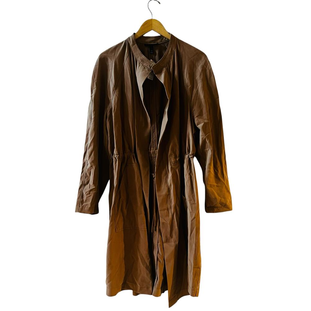 Lane Bryant Open Front Long Jacket Size 16 NWT Brown - Picture 2 of 8